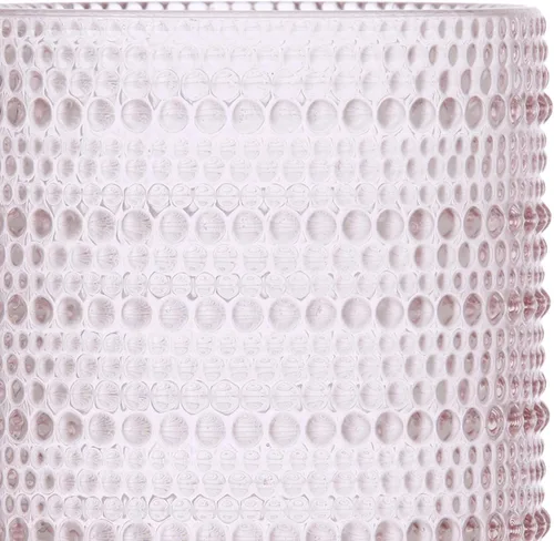Miniatura 3 de Fortessa Jupiter - Vaso de hobnail con cuentas, 13 onzas (juego de 4), color rosa