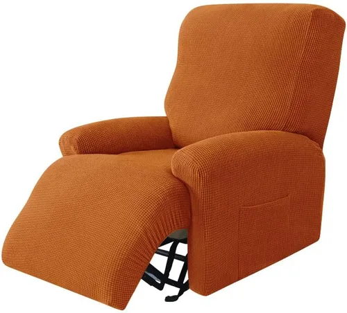 Miniatura 17 de Konsilsa Fundas para sofá reclinable de 1/2/3/4 plazas, funda elástica para sillones reclinables, funda para sillón reclinable, funda Tela 1-22