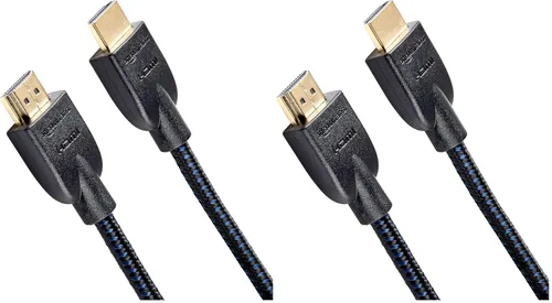Miniatura 11 de Amazon Basics Cable HDMI de 6 pies, cable HDMI 2.0 4K (18 Gbps), trenzado de nailon, 4K @60Hz, 2160p, 48 bits, compatible con TV/PS5/Xbox/Roku, Negro