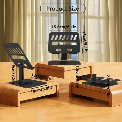 Miniatura 3 de Soporte de metal para tableta, soporte ajustable de rotación de 360° compatible con tabletas de 4 a 16 pulgadas como iPad Pro Air, iPad mini, Tab