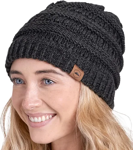 Miniatura 69 de Gorro de punto para mujer, cálido y suave, elástico, para clima frío de Tough Headwear