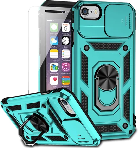 Miniatura 11 de M MAIKEZI Funda para iPhone 8 Plus, para iPhone 7 Plus, con cubierta para lente de cámara, protector de pantalla HD, protección contra caídas