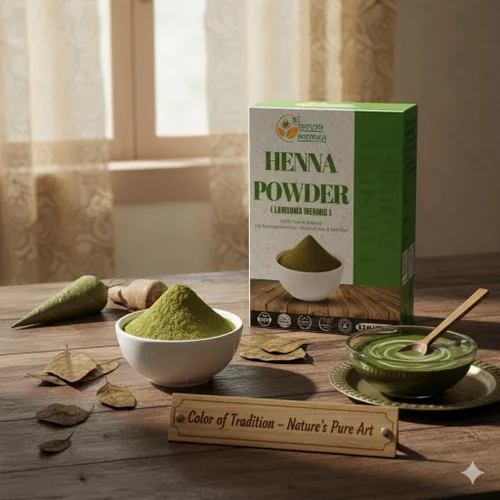 Miniatura 3 de Herbs Botanica Henna en polvo 100% pura y natural para tinte para el cabello y cuidado natural del cabello - Polvo de inermis Lawsonia finamente