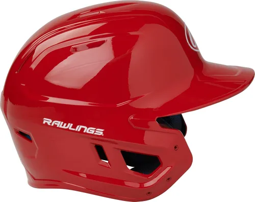 Miniatura 4 de Rawlings Casco de bateo de béisbol MACH Brillo Tamaños JR y SR Varios colores brillo escarlata