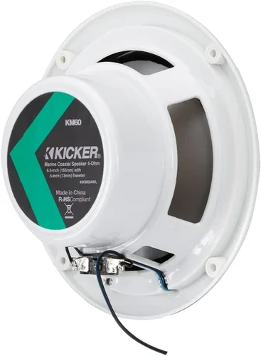 Miniatura 9 de KICKER 49KM604WL KM 6.5" 4Ω Altavoces Coaxiales Marinos LED Azul - Par