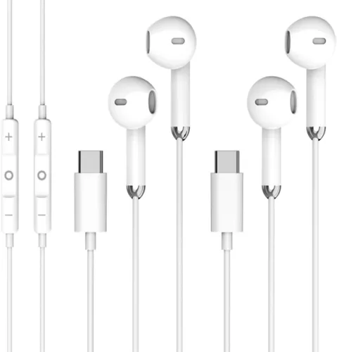 Miniatura 6 de Auriculares con cable, paquete de 2 audífonos de 3.5mm con micrófono, llamada clara, control de volumen estéreo HiFi, para iPhone, iPad, Samsung