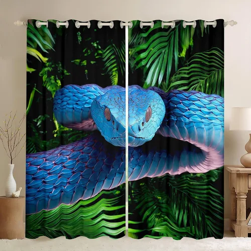 Miniatura 24 de Erosebridal - Paneles de cortina con notas musicales retro rotantes para ventana, cortinas estilo grunge de música rock para niños y adultos