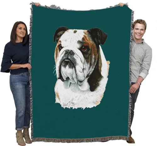 Miniatura 12 de Pure Country Weavers Manta con texto en inglés "I Said I was Sorry Bulldog por Bob Christie", regalo para los amantes de los perros, manta de tapiz
