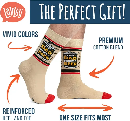 Miniatura 99 de Lavley Calcetines divertidos para adultos, regalos novedosos y rellenos de calcetines para hombres, mujeres y adolescentes, talla única