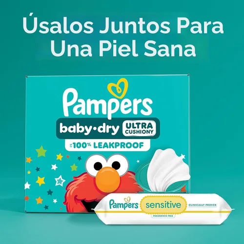Miniatura 10 de Pañales Pampers - Baby Dry - Talla 6, 144 unidades, Pañal desechable absorbente para bebé (el empaque puede variar)