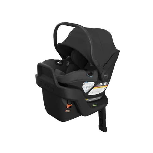 Miniatura 8 de UPPAbaby Aria V2 - Asiento de automóvil ligero para bebé, poco menos de 6 libras, base con pata de carga + inserto para bebés + funda para pies