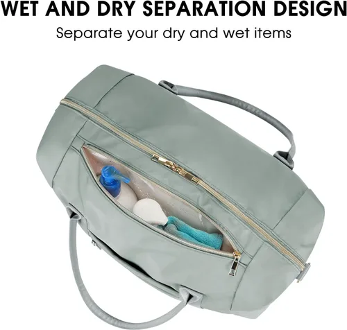 Miniatura 3 de WANDF Para Spirit Airlines - Bolsa para artículos personales de 18 x 14 x 8 pulgadas debajo del asiento con bolsillo para ropa húmeda