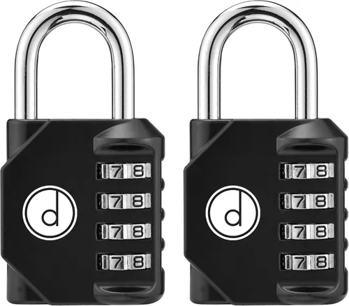 Miniatura 9 de Candado: cerradura de 4 dígitos de combinación para lockers de gimnasios, deportes, escuelas & empleados, aire libre, vallas y almacenamientos. Todo