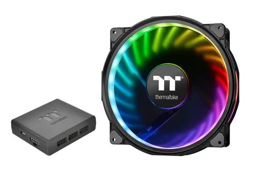 Miniatura 7 de Thermaltake Riing Plus 12 RGB TT Premium Edition 4.724 in Circular habilitado por software 12 LED RGB Riing Case/ventilador de radiador - Paquete