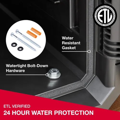Miniatura 10 de SentrySafe Caja fuerte grande ignífuga e impermeable con teclado digital retroiluminado y llave de anulación para pasaportes, dinero, joyas, 0.81