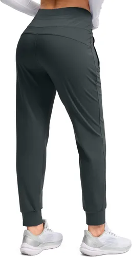 Miniatura 43 de G Gradual Pantalones deportivos con forro polar para mujer, de cintura alta, resistentes al agua, térmicos, para invierno, correr, senderismo