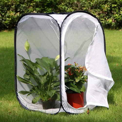 Miniatura 3 de RESTCLOUD - Jaula de hábitat para insectos y mariposas, 23.6 pulgadas de alto Blanco con negro
