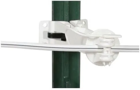 Gallagher Paquete de 20 aisladores HD multiposte Pinlock de 5 pulgadas | Alambre eléctrico seguro para valla con diseño duradero resistente a los