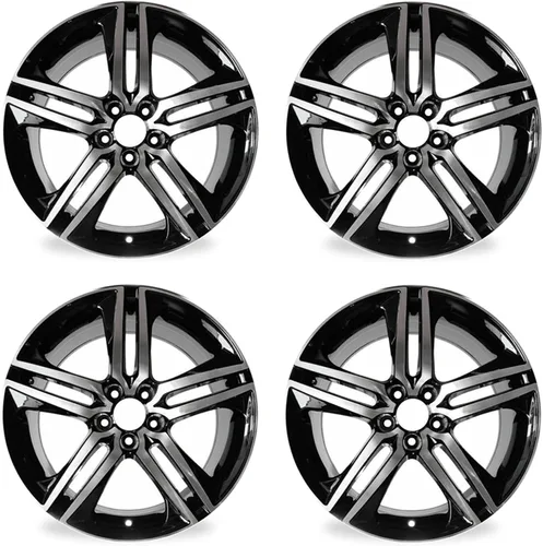 19 "Juego de 4 nuevas ruedas de aleación de 19x8 de 5 radios para Honda Accord 2016 2017 mecanizado negro OEM diseño llanta de repuesto