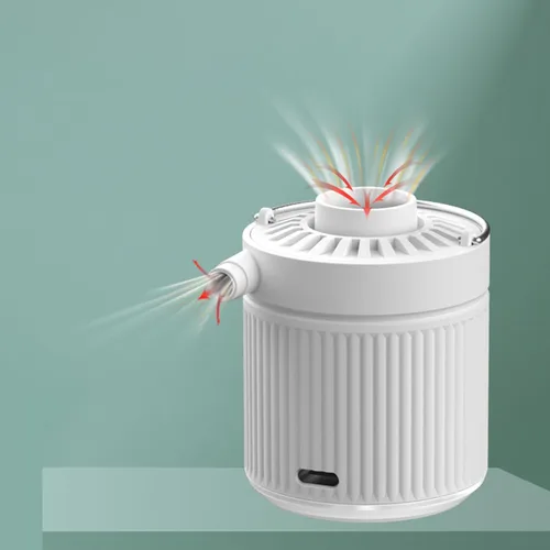 Miniatura 7 de Bomba de aire eléctrica – Inflador recargable, bomba portátil de llenado rápido, dispositivo de inflado ligero sin esfuerzo Boquilla Multti