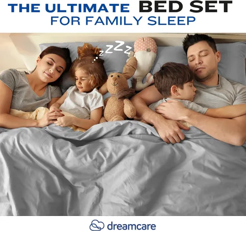 Miniatura 418 de DREAMCARE Juego de sábanas Queen – 6 piezas Sábanas de enfriamiento – hasta 15” Sábanas profundas tamaño Queen – Colección 2500 Supreme – Extra 03