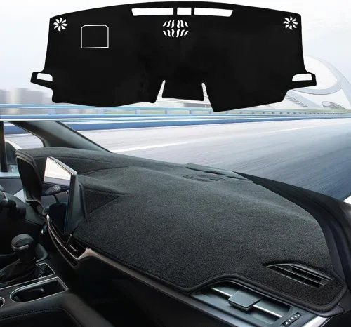Miniatura 16 de Cubierta de salpicadero para salpicadero, alfombra personalizada para Toyota RAV4 2013 2014 2015 2016 2017 2018 Accesorios antideslizante protector