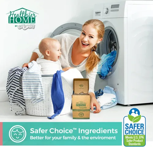 Miniatura 7 de CHOMP! Detergente para ropa Zero Waste Pacs: Detergente aromático de hierba de limón, detergente de alta eficiencia (HE), paquete de 70