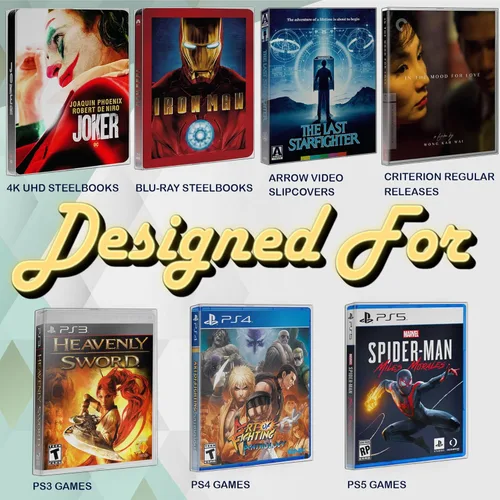 Miniatura 4 de MALKO Steelbook - Funda protectora de 10 unidades. Compatible con: 4K UHD Blu-Ray Video de flecha con funda Funda Criterion Blu Ray PS3 PS4