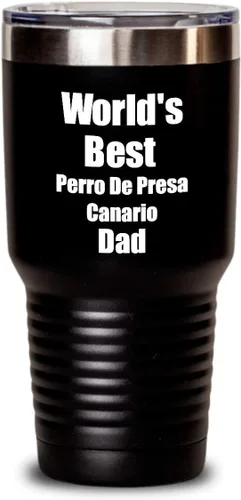 Miniatura 8 de Perro De Presa Canario Dad Tumbler Worlds Best Dog Lover Funny Gift For Pet Owner Coffee Tea Insulated Cup With Lid Black 20 Oz