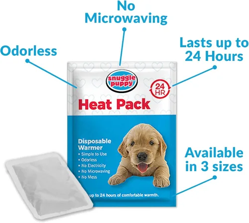 Miniatura 5 de Snuggle Puppy - Juguete original para cachorros con pulso y paquete de calor de sensación real, ayuda calmante para dormir para la ansiedad