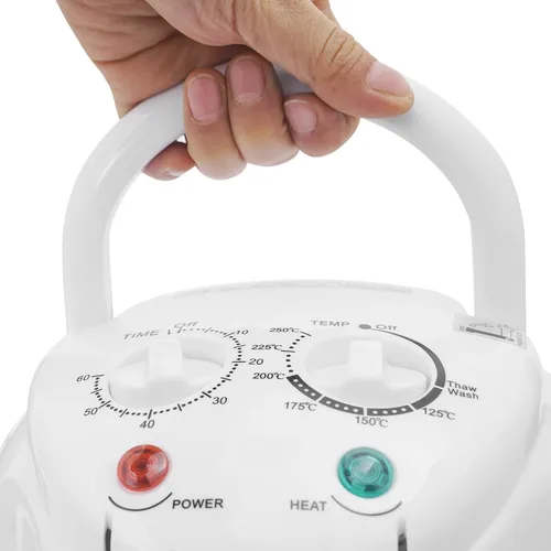 Miniatura 3 de Horno de convección halógeno con freidora de aire de 18 cuartos de galón con vidrio transparente, 1400 W, temperatura ajustable y perillas