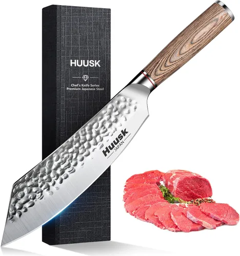 Miniatura 12 de Huusk Cuchillo deshuesador para cortar carne, cuchillo de filete japonés forjado a mano de 6.5 pulgadas para carne, pescado, aves de corral