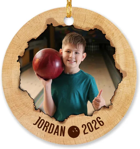 Miniatura 16 de Adorno de Navidad con foto de béisbol para niños y niñas, adorno personalizado con imagen de jugador de béisbol, árbol de Navidad, adorno de béisbol