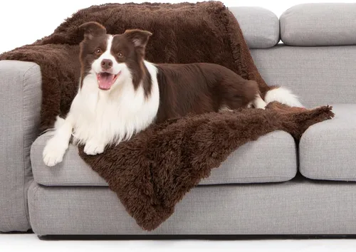 Miniatura 41 de gogobunny Manta impermeable para perros para perros grandes, gatos, cachorros, manta reversible de piel sintética para mascotas, lavable, protección