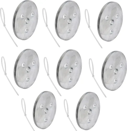 Miniatura 10 de Placa de ánodo de zinc con lazos de plástico, placa de zinc para colocar en tu cesta de espumadera, placa anticorrosión y electrólisis (3)
