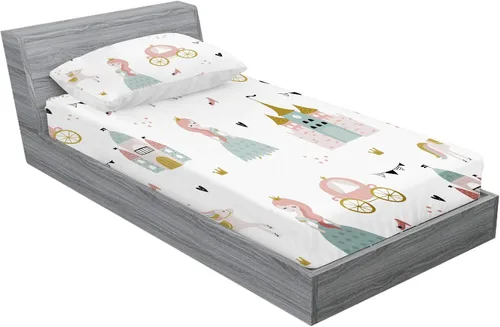 Miniatura 31 de MUSOLEI Sábana bajera ajustable de hongos, ropa de cama de hongos, decoración de hongos para niños, niños; juego de sábanas individuales; 1 sábana