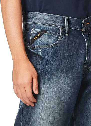 Miniatura 2 de ARIAT Men's Rebar M3 Loose Durastretch Basic Stackable Straight Leg Jean