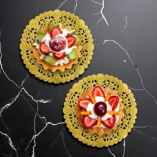 Miniatura 6 de Juego de 50 manteles individuales decorativos redondos metálicos para pasteles, manualidades, fiestas, 6 pulgadas, fabricados en Canadá