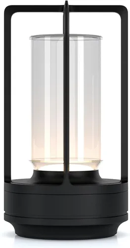 Lámpara de mesa LED portátil inalámbrica, lámpara de escritorio recargable con sensor táctil, regulable de 3 vías, adecuada para bares, cafeterías,