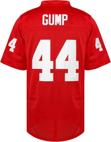 Miniatura 3 de Forrest Gump - Camiseta deportiva de fútbol 44, color rojo, camiseta de película cosida, ropa casual para hombre, S-3XL