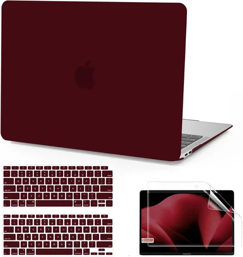 Miniatura 9 de Anban Funda compatible con MacBook Air de 13 pulgadas M1 2022 2021 2020 2019 2018 versión A2337 A2179 A1932 Touch ID, funda rígida de plástico mate