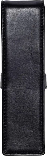 Miniatura 2 de DiLoro Estuche doble de cuero para lápices para dos bolígrafos y lápices (negro)