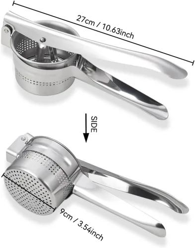 Miniatura 2 de Exprimidor de limón de acero inoxidable, exprimidor manual de cítricos, valor por dinero, cómodo agarre ergonómico para extracción eficiente de jugo