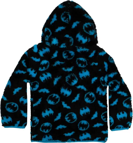 Miniatura 6 de Batman Sudadera con capucha de forro polar Sherpa con cremallera para niños DC Comics superhéroe Batman Sherpa con capucha para niños