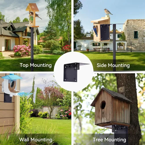 Miniatura 4 de Poste para Comedero de Pájaros para Exterior, 1 Paquete de 109 Pulgadas de Poste para Nido de Pájaros para Exterior de Alta Resistencia, Soporte