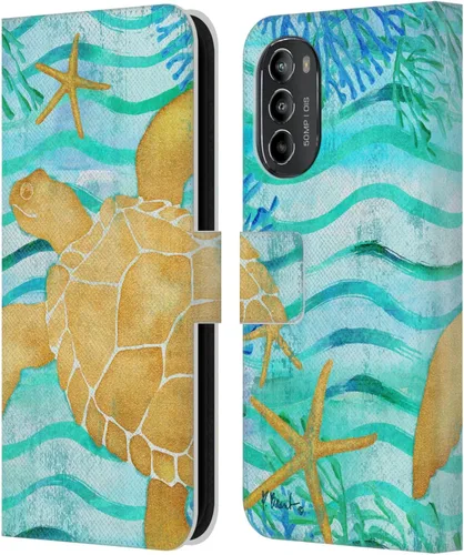 Miniatura 12 de Head Case Designs Officially Licensed Paul Brent Agate Mermaid Coastal Leather Book Wallet Case Cover Compatible with Motorola Moto G82 5G