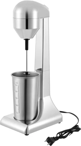 Mezclador eléctrico de bebidas, mezclador retro y espumador de leche, taza de acero inoxidable de 17.7 fl oz, 2 velocidades (16,000-22,000 RPM),
