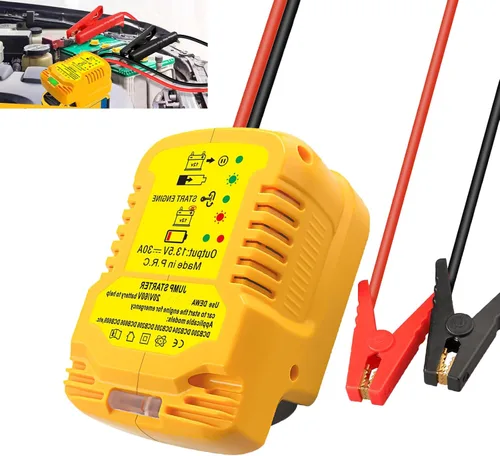 Miniatura 9 de Adaptador de arranque para Craftsman 20V V20 Li-ion alimentado por batería con abrazaderas de cable de puente, cargador de coche portátil