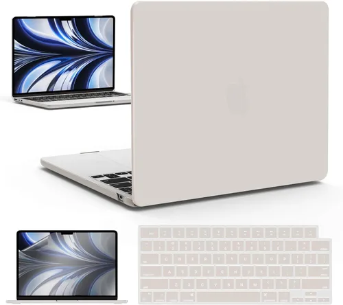 Miniatura 16 de IBENZER Funda para MacBook Air de 13 pulgadas 2026 2025 2024 2023 2022 M4 A3240 M3 A3113 M2 A2681, funda rígida con cubierta de teclado ScreenFilm