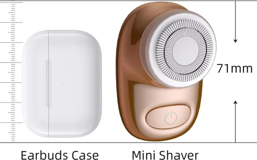 Miniatura 7 de Mini afeitadora eléctrica, afeitadora eléctrica de tamaño de bolsillo para hombres y mujeres, recargable, fácil de usar con un botón, portátil